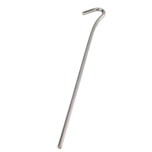 Piquet de tente acier 18 cm lot de 10 argenté