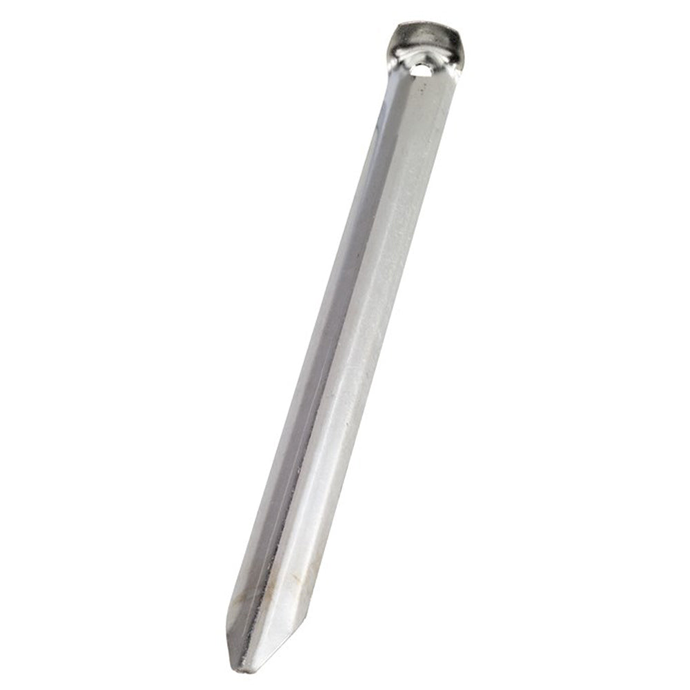 Piquet cornière demi-rond 24 cm lot de 10 argenté