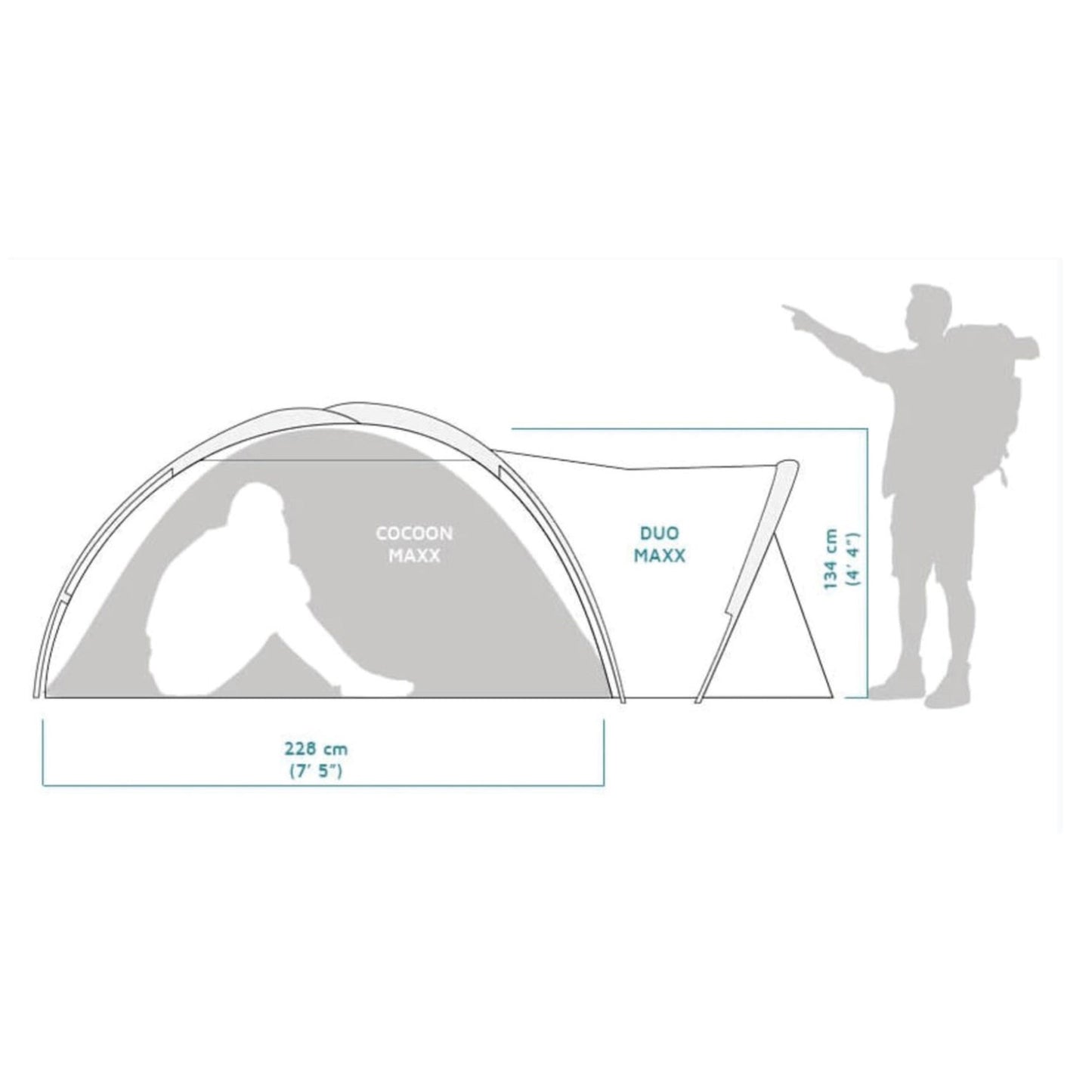 Tente Crua Duo Maxx Lightweight 3 Personnes