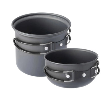 Set de casseroles de bivouac trekking pour 3 à 4 personnes