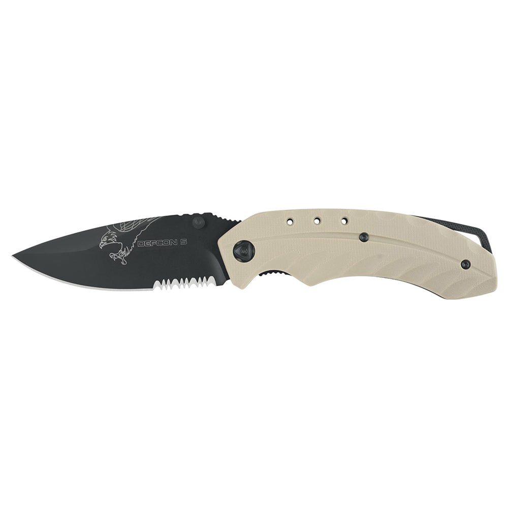 Defcon 5 Taschenmesser Tactical Folding Knife Foxtrot tan