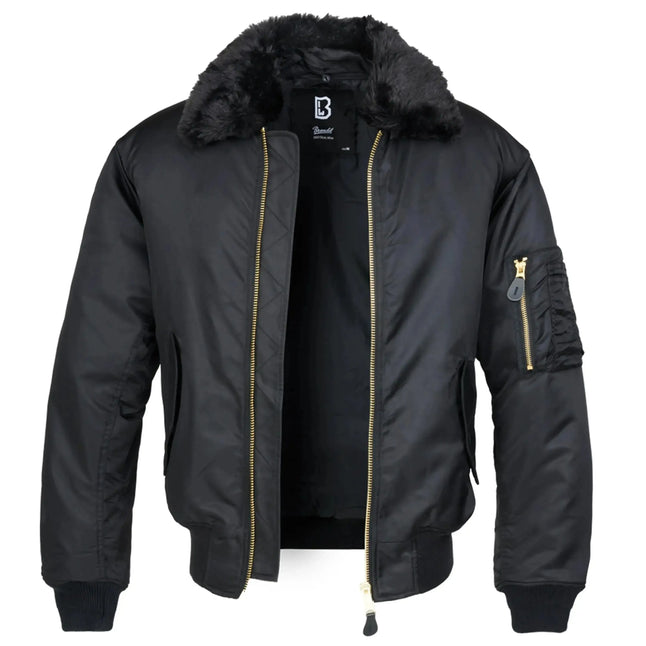 brandit-jacke-ma2-jacket-fur-collar-schwarz-ansicht-1
