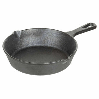 Poêle à frire d’extérieur en fonte avec manche 20 cm