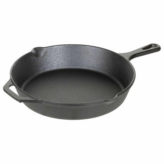 Poêle à frire d’extérieur en fonte avec manche 30 cm