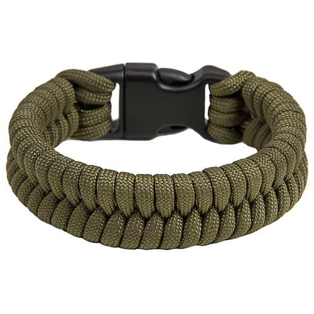 Bracelet corde de parachute Fish army green