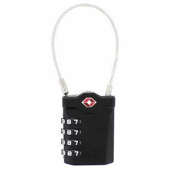 Cadenas pour bagages à câble en acier à combinaison