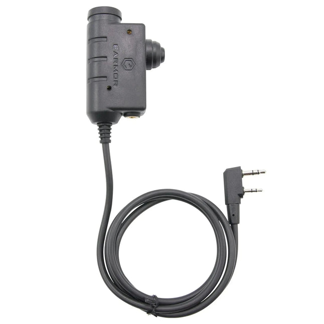 PTT tactique Push To Talk pour Kennwood 2-pin