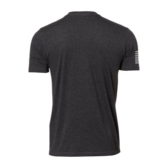 T-Shirt USN Camo Text heather black
