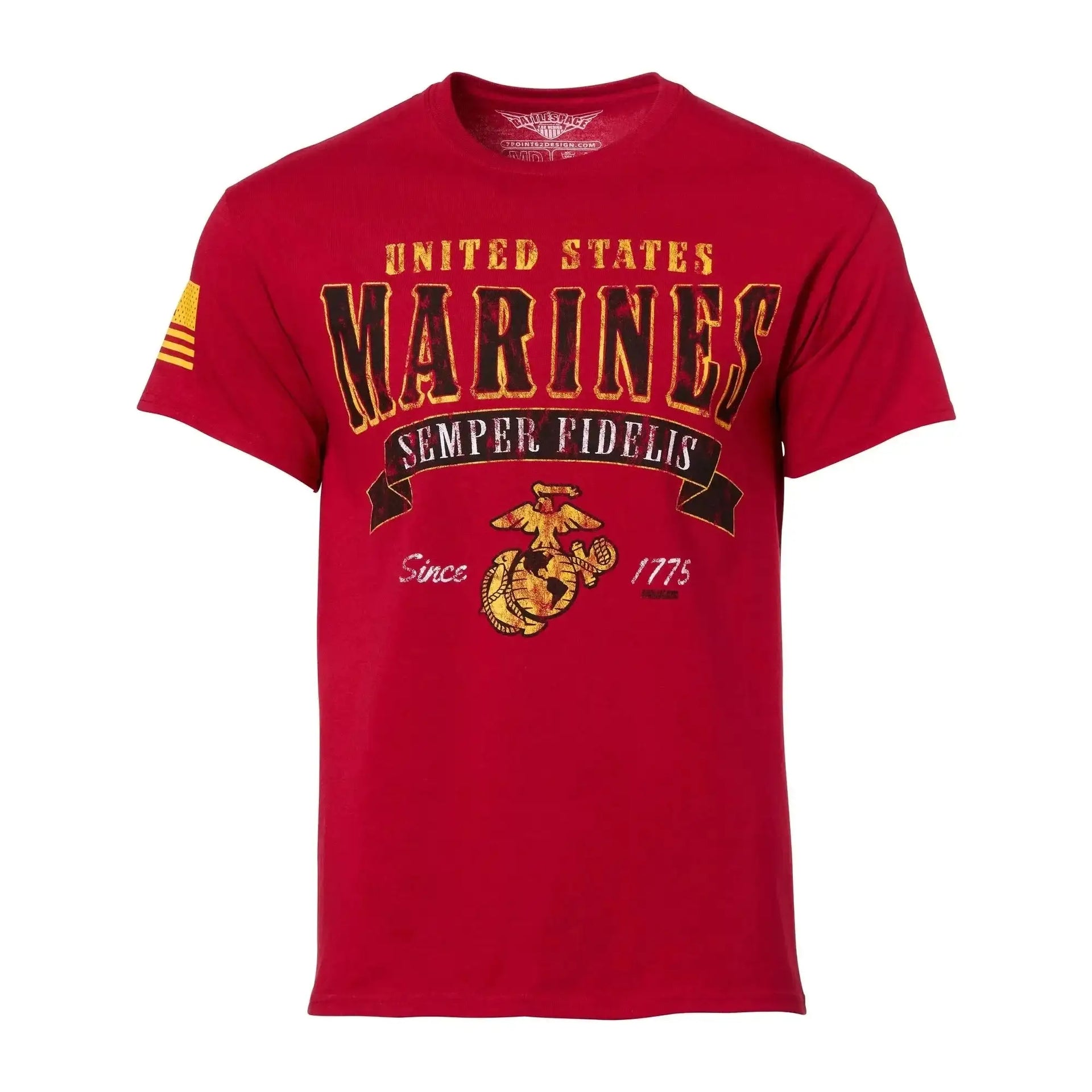 7-62-design-t-shirt-usmc-arched-semper-fi-scarlet-ansicht-1
