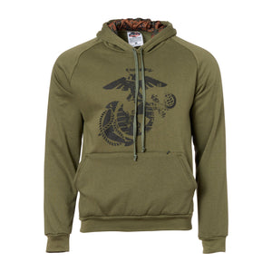 Sweat à capuche USMC EGA Marpat mil green