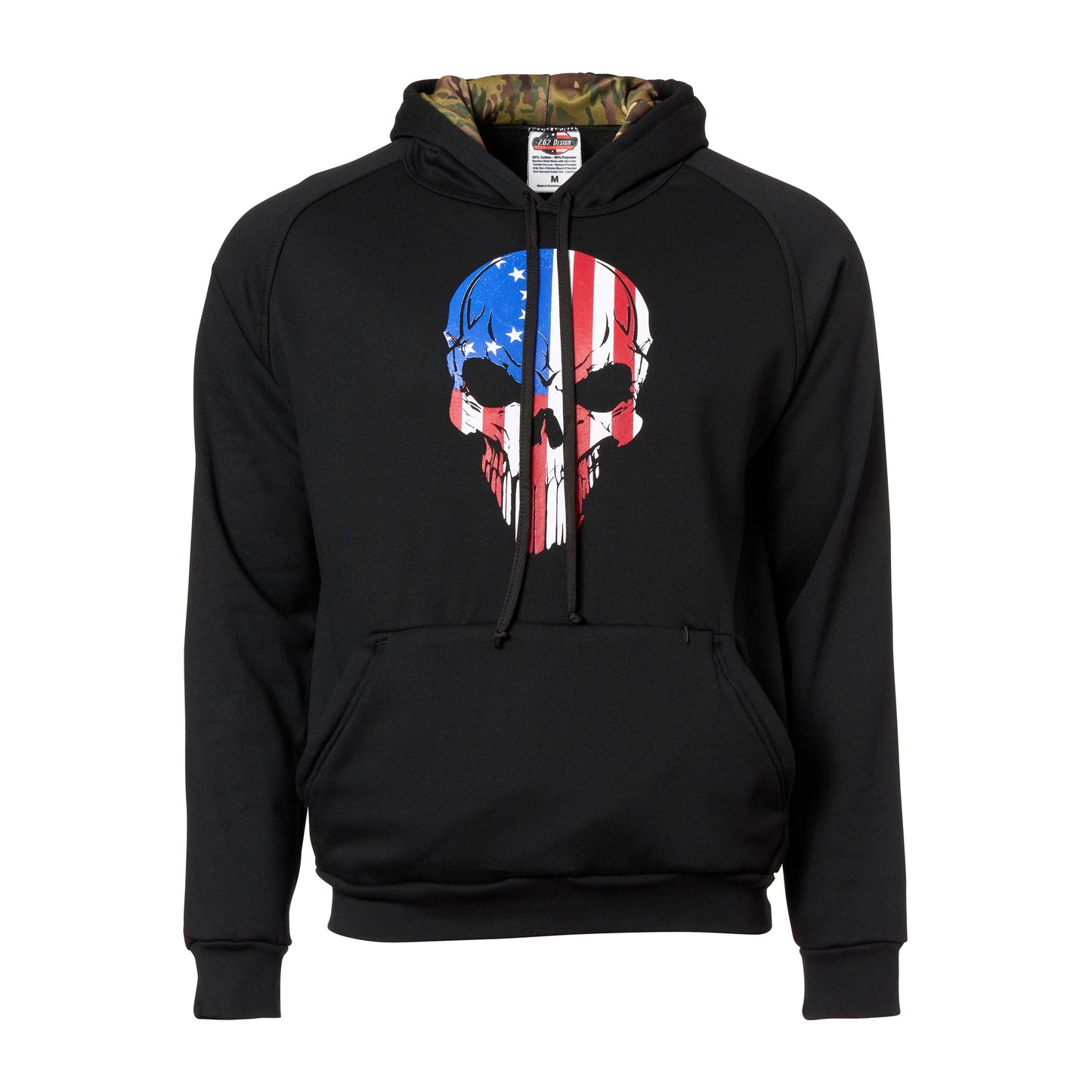Sweat à capuche BR Flag Skull