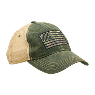 Casquette Camo Flag Trucker Hat olive