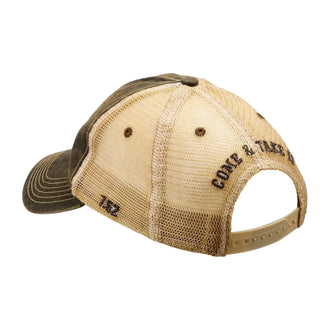 Casquette Tactical US Flag Vintage Trucker Hat noire