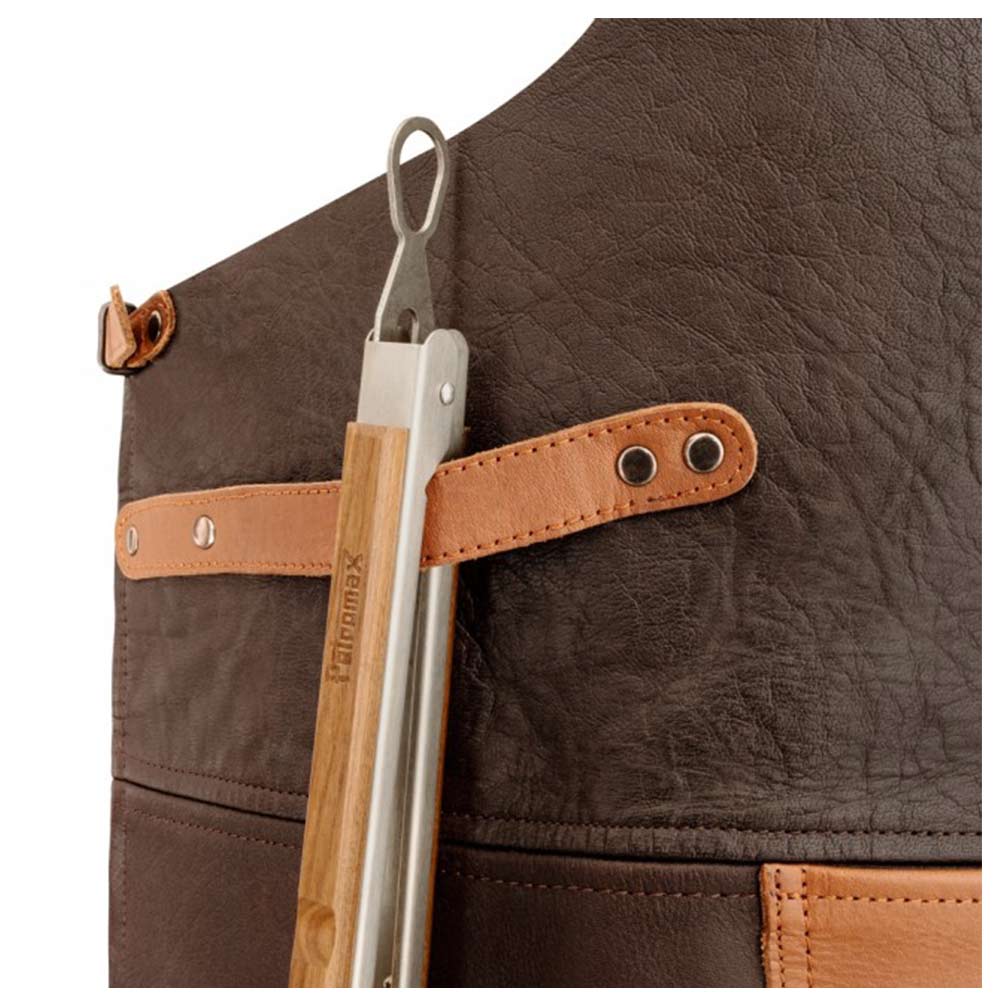Tablier cuir de buffle bandeau dorsal croisé