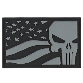 3D Patch PVC Punisher USA Flag