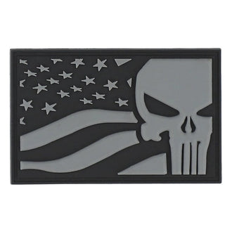 3D Patch PVC Punisher USA Flag
