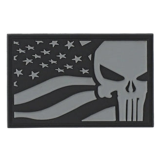 3D Patch PVC Punisher USA Flag