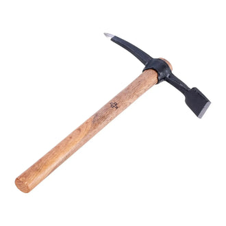 Pioche de pionnier suisse avec manche en bois