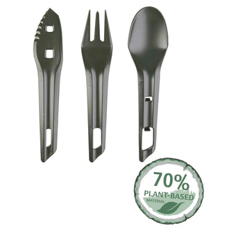 Set de couverts The OCYS Outdoor Cutlery Set olive