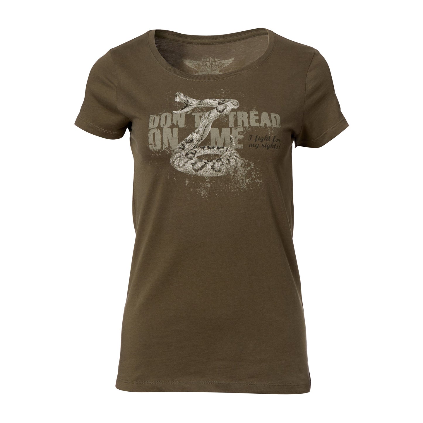 T-Shirt Don't tread on me army femmes