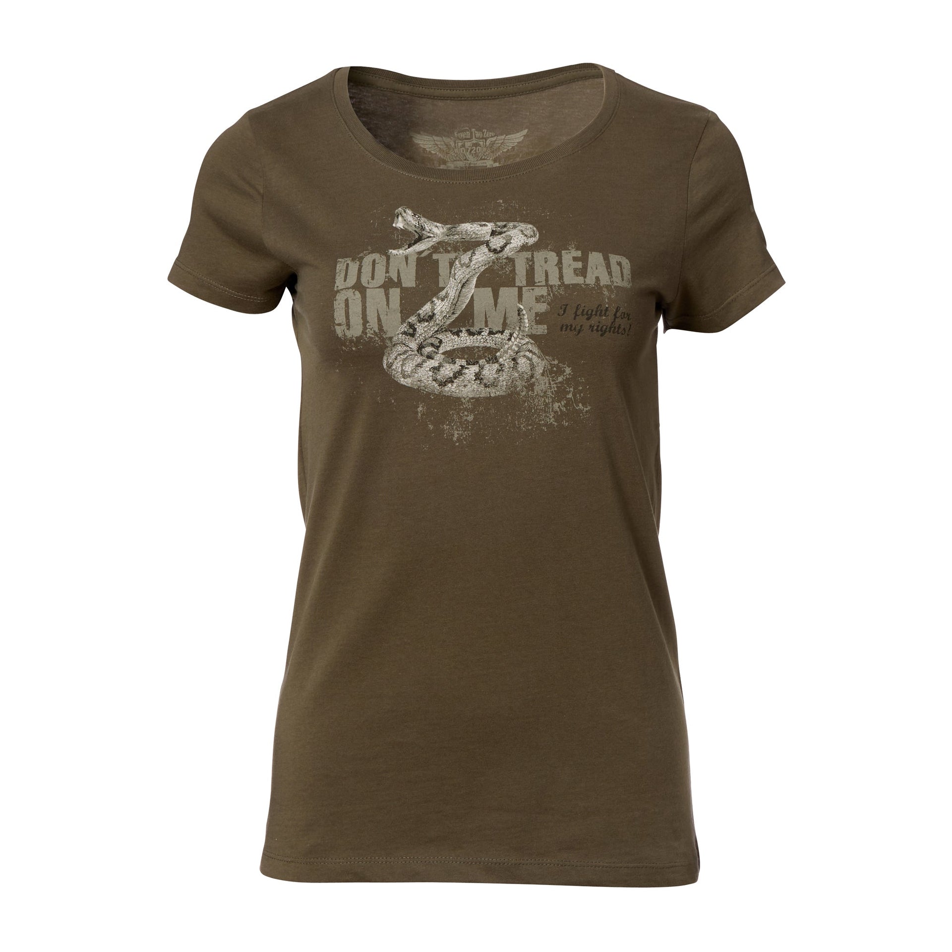 T-Shirt Don't tread on me army femmes