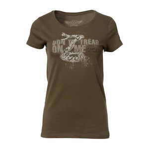 T-Shirt Don't tread on me army femmes