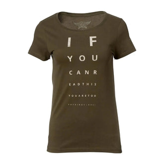 T-shirt If you can read this army femme