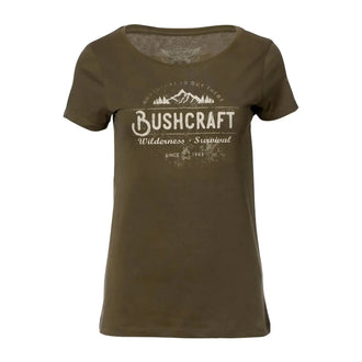 T-shirt Bushcraft Wilderness Survival army femmes