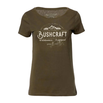 T-shirt Bushcraft Wilderness Survival army femmes