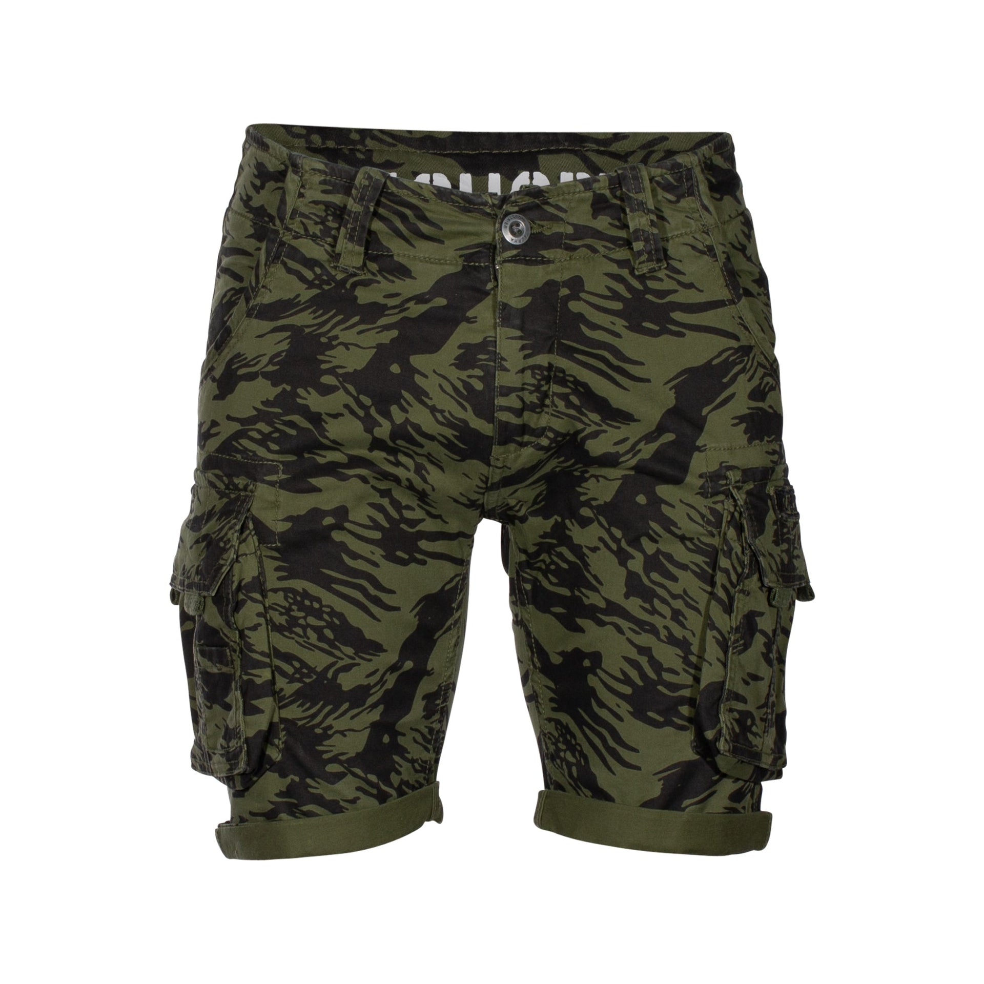 Short Crew Camo brushstroke green