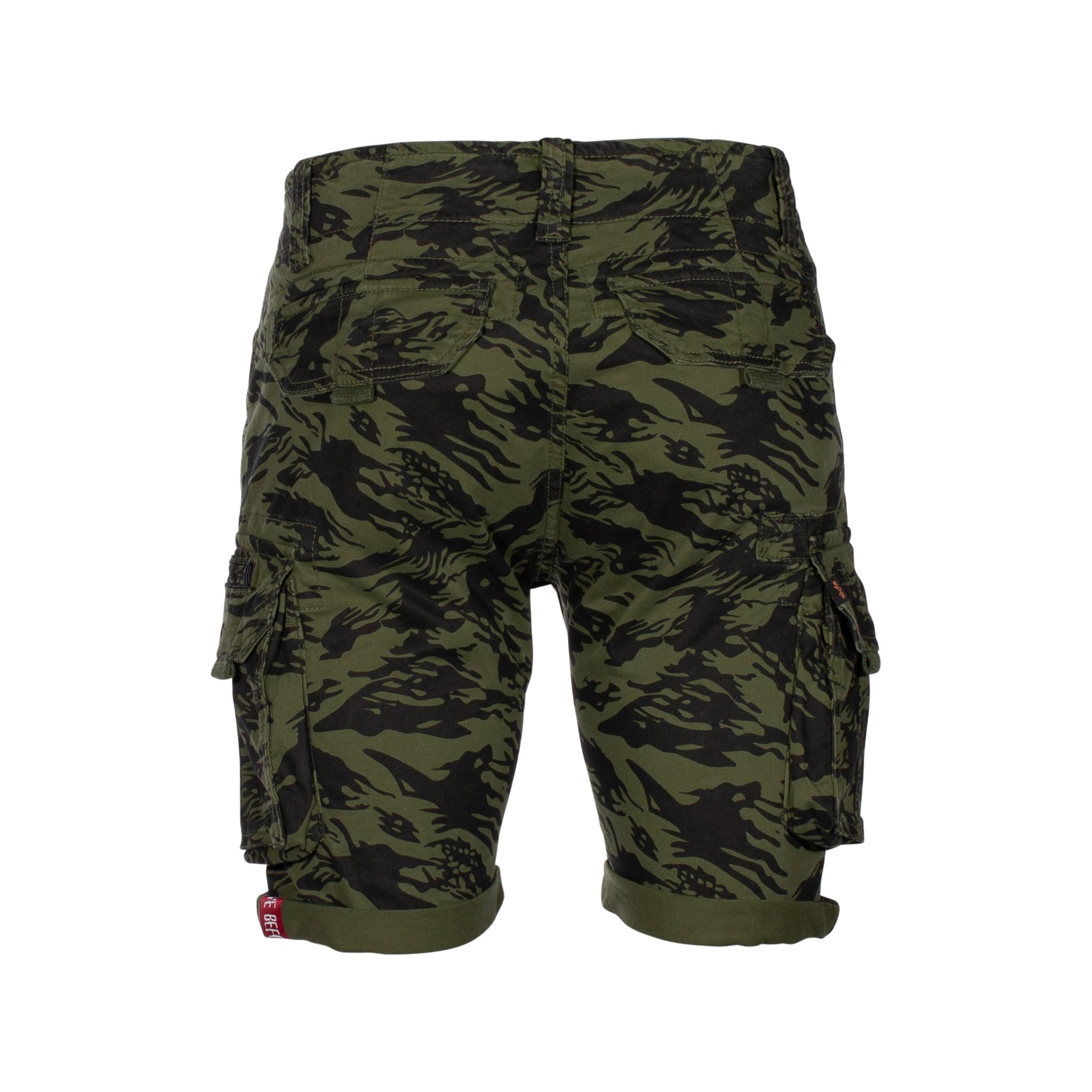 Short Crew Camo brushstroke green