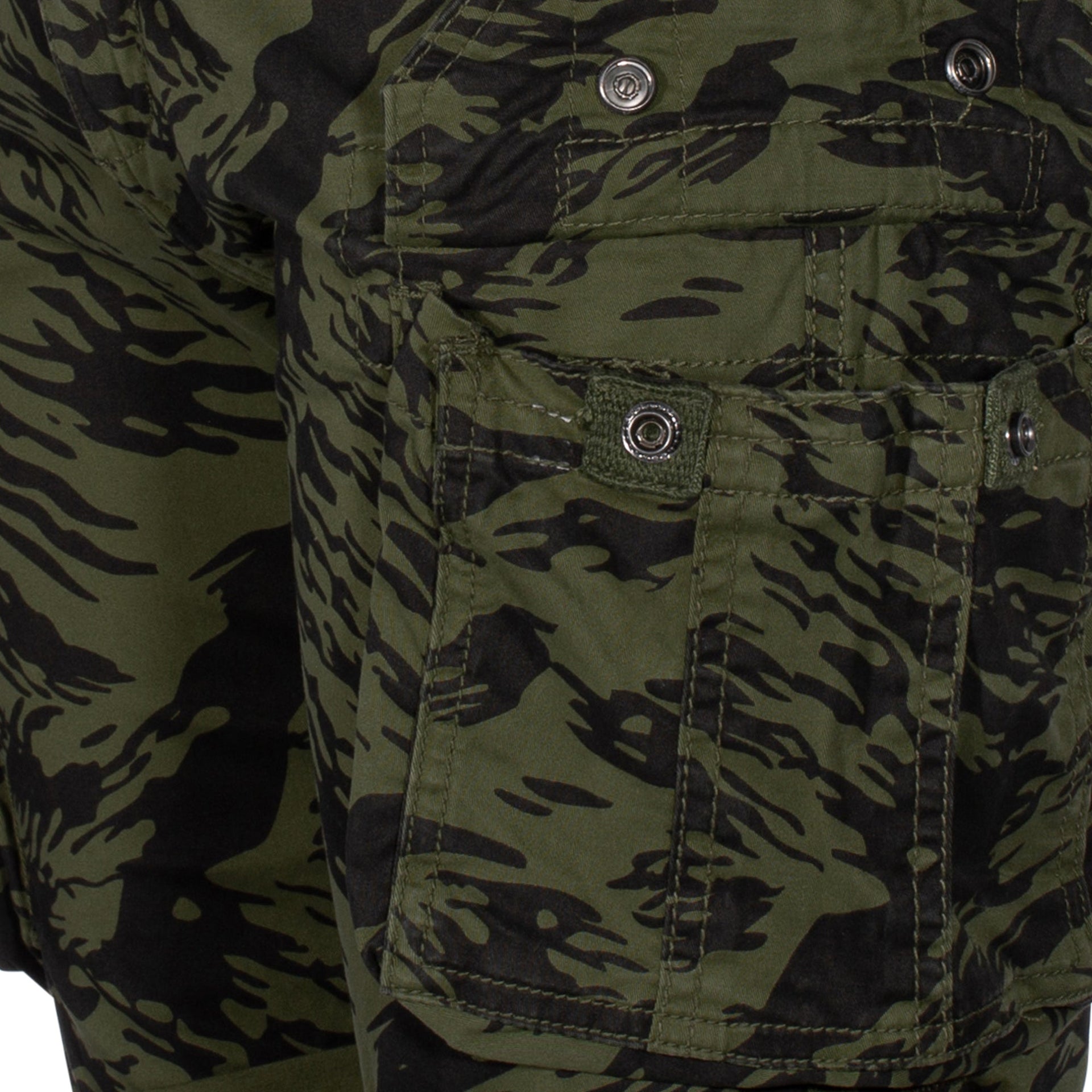 Short Crew Camo brushstroke green