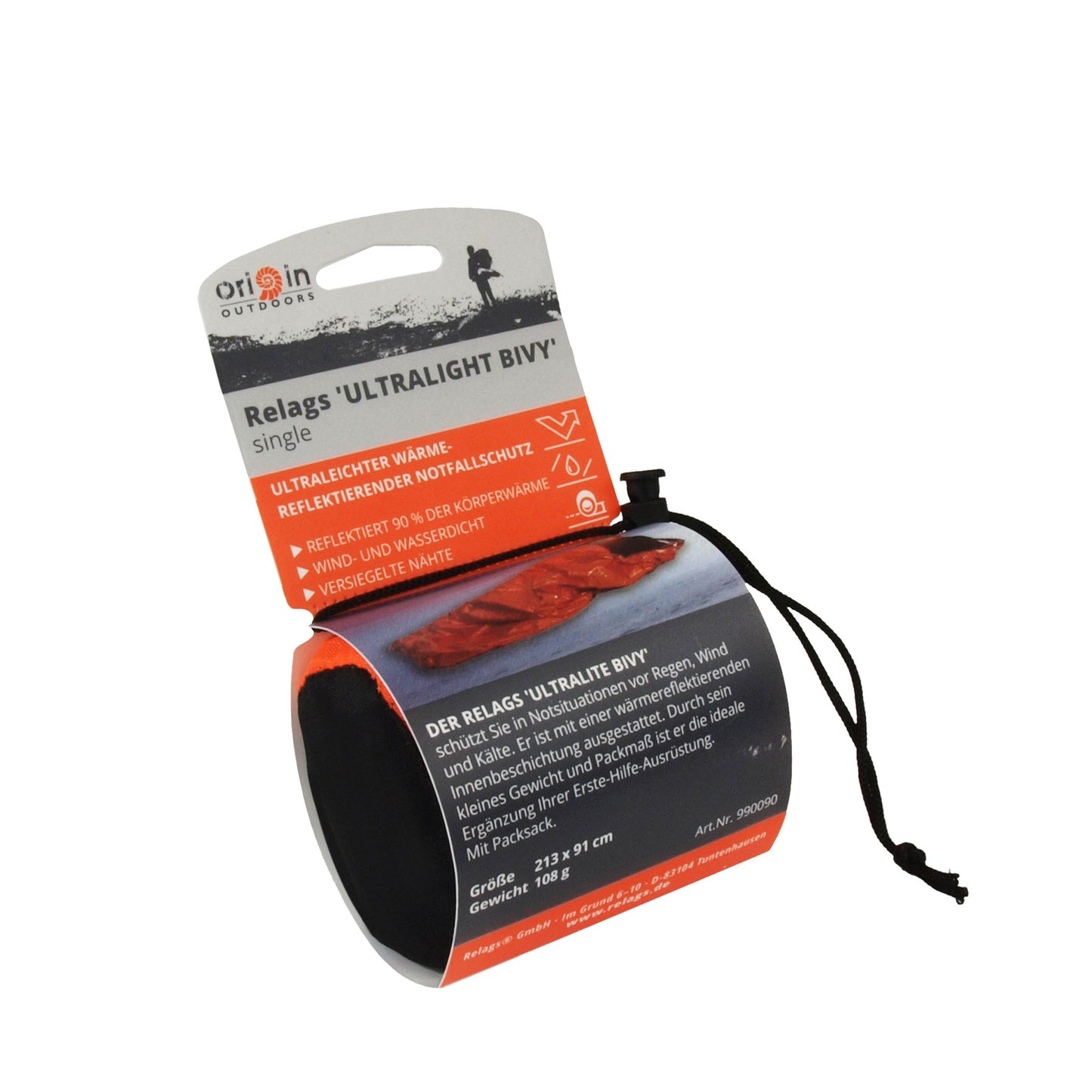 Couure secours Ultralite Bivy Single orange