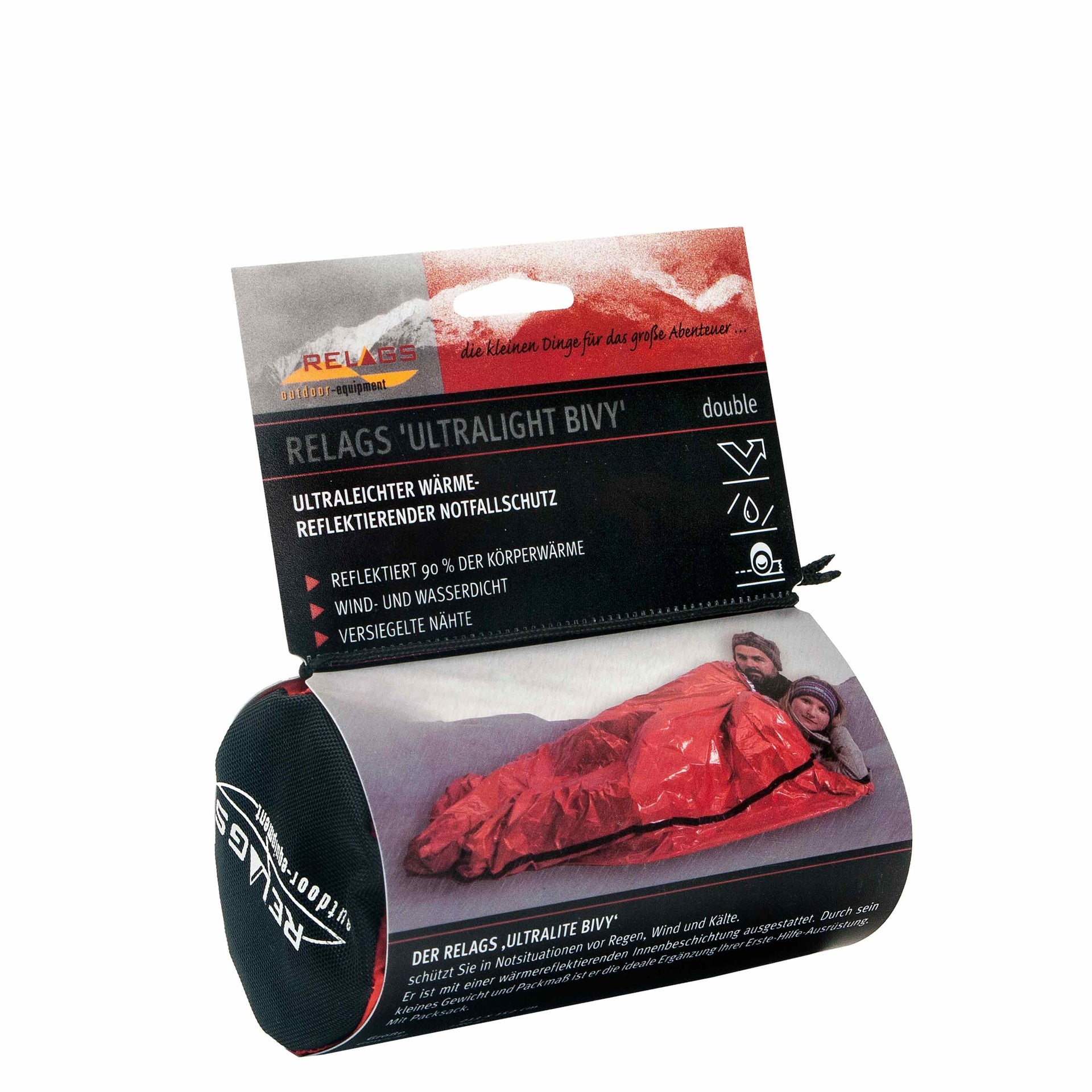 Couure de survie Ultralite Bivy Double orang