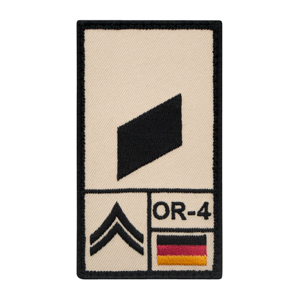 Patch grade Korporal gauche