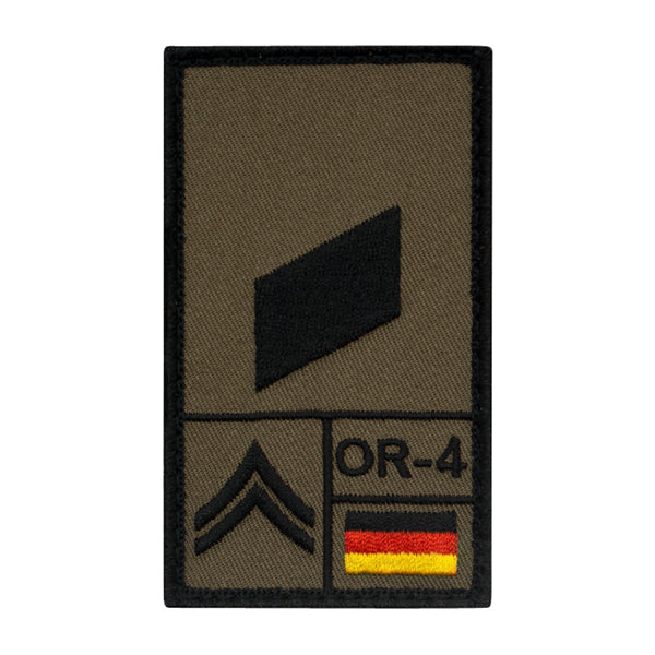 Patch grade Korporal gauche