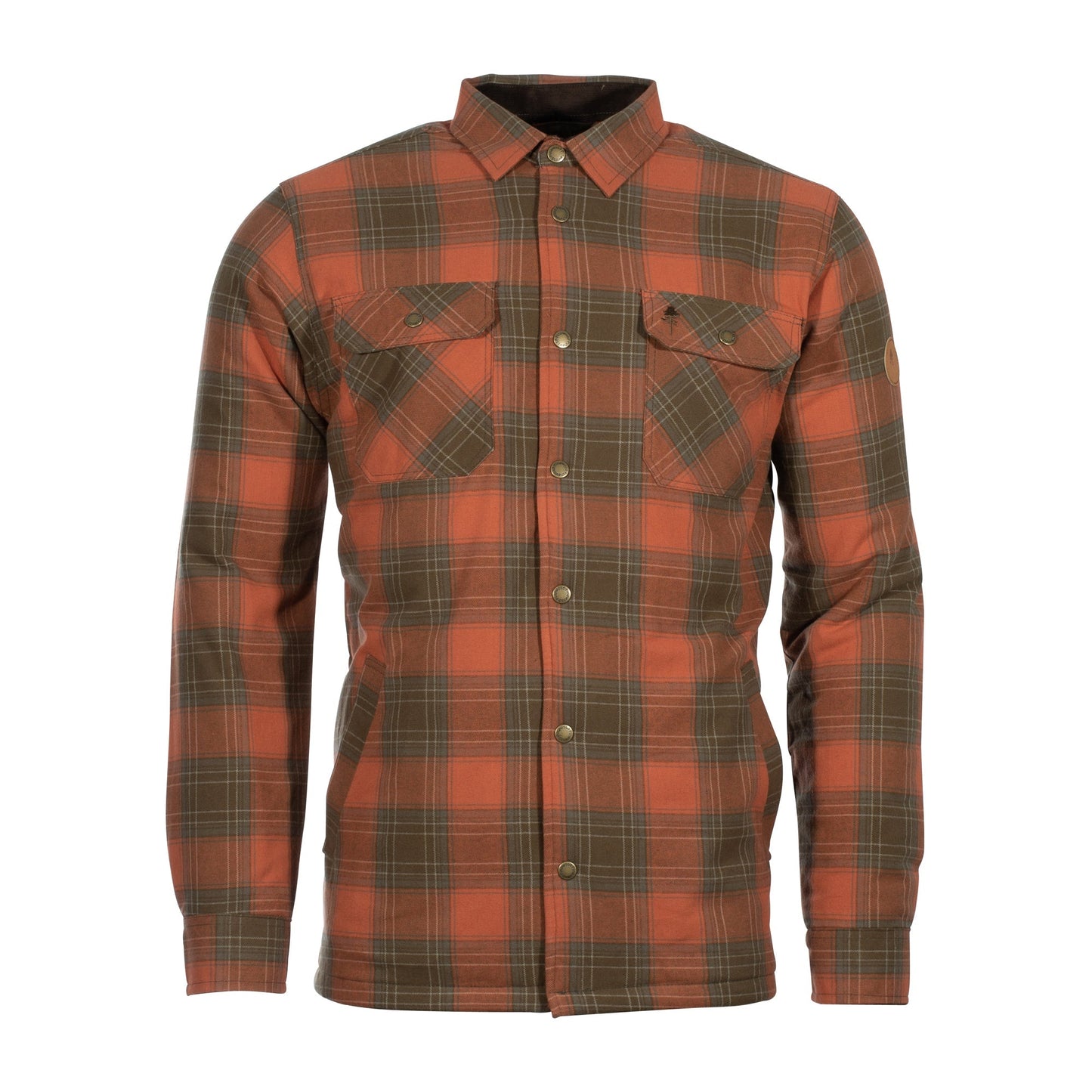 Chemise flanelle Finnveden  terracotta
