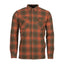 Chemise flanelle Finnveden  terracotta