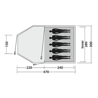 Easy Camp Tente dôme Eclipse 500 Rustic