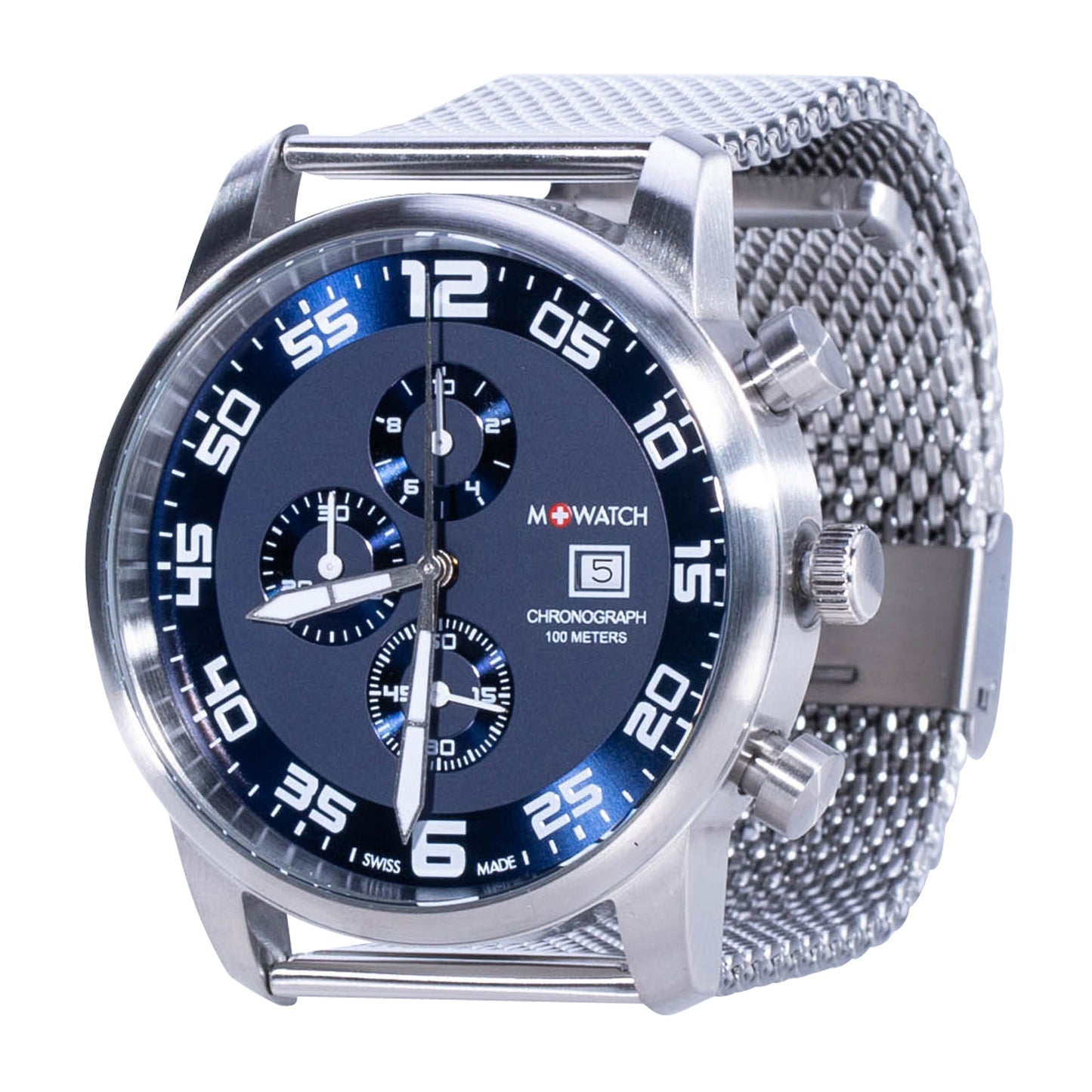 Montre Mondaine Aero 45 argenté