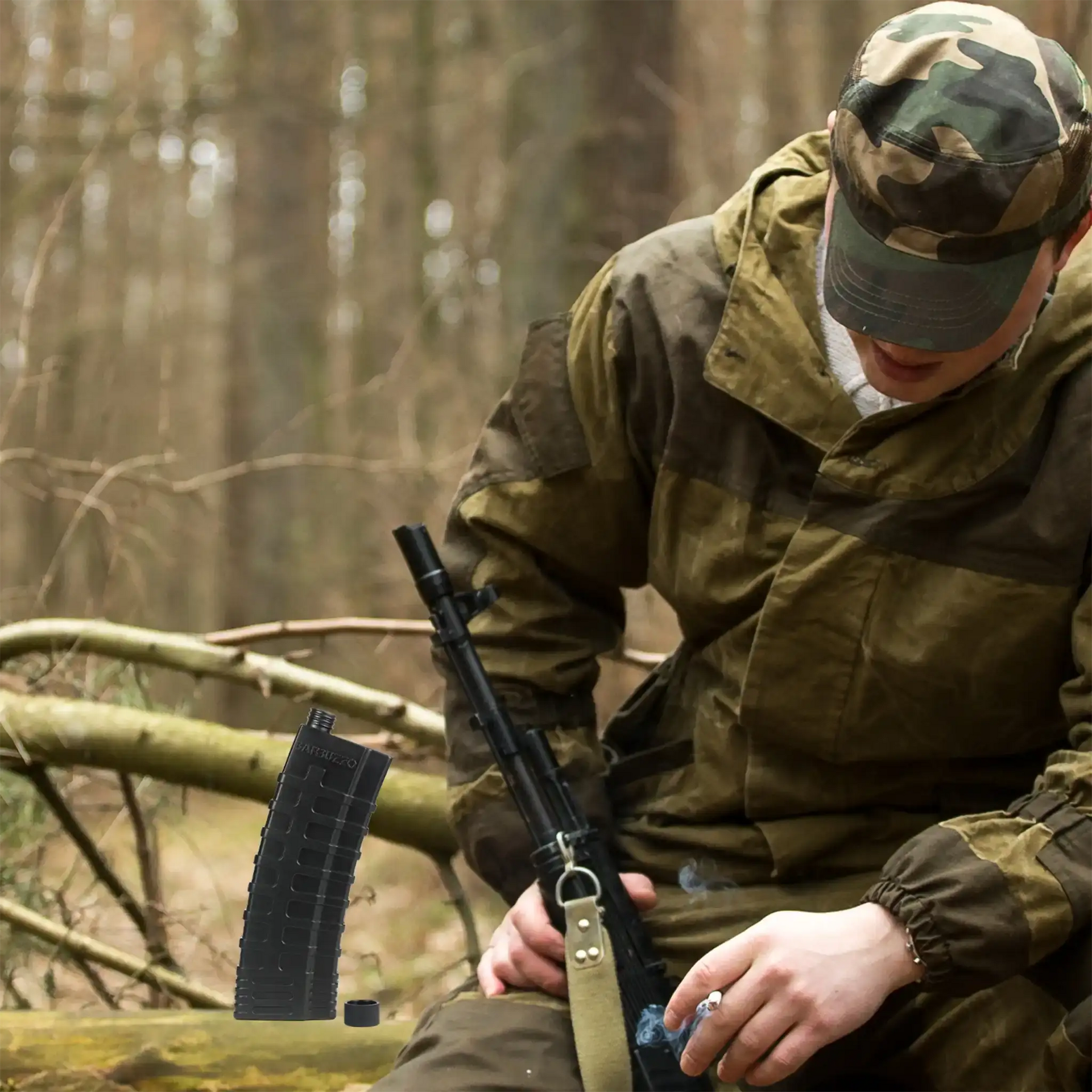 Caliber Gourmet Flachmann AR-Magazin schwarz - ASMC