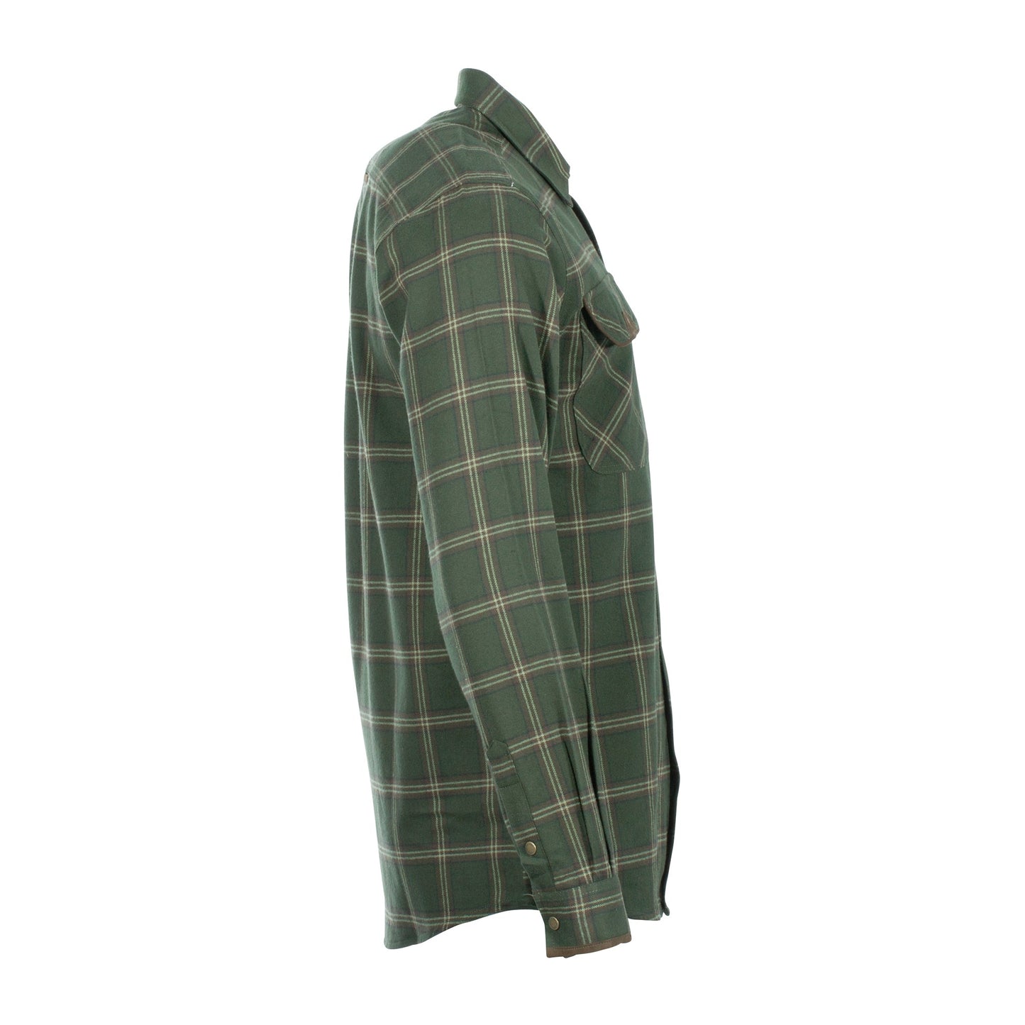 Chemise Prestwick Exclusiv mossgreen dark brown