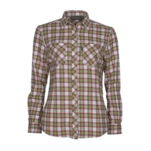 Chemisier flanelle Felicia  blanc femmes