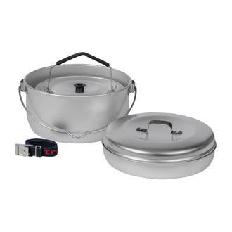 Kit de camping 24 argenté