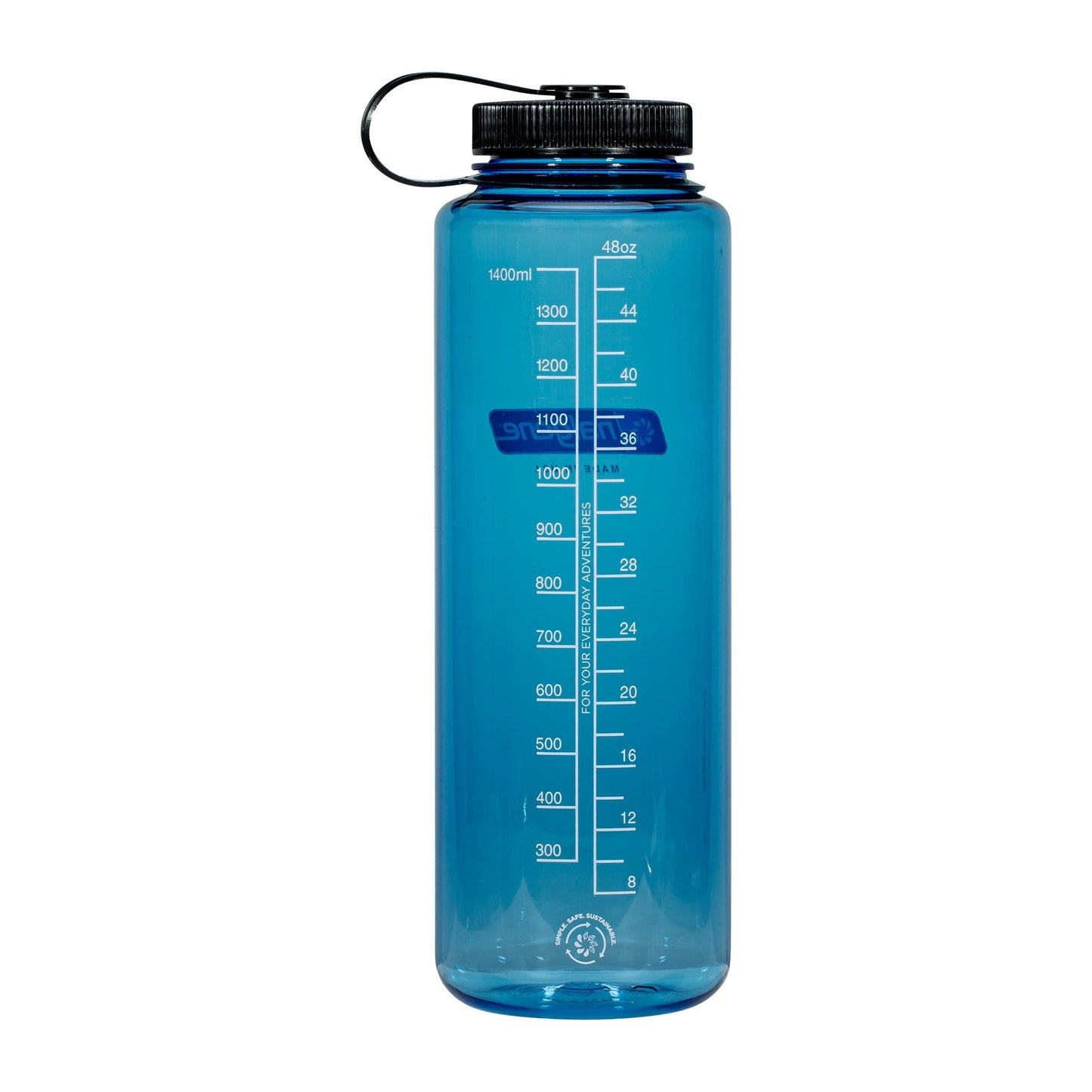 Gourde large goulot Silo Sustain 1.5 L bleu
