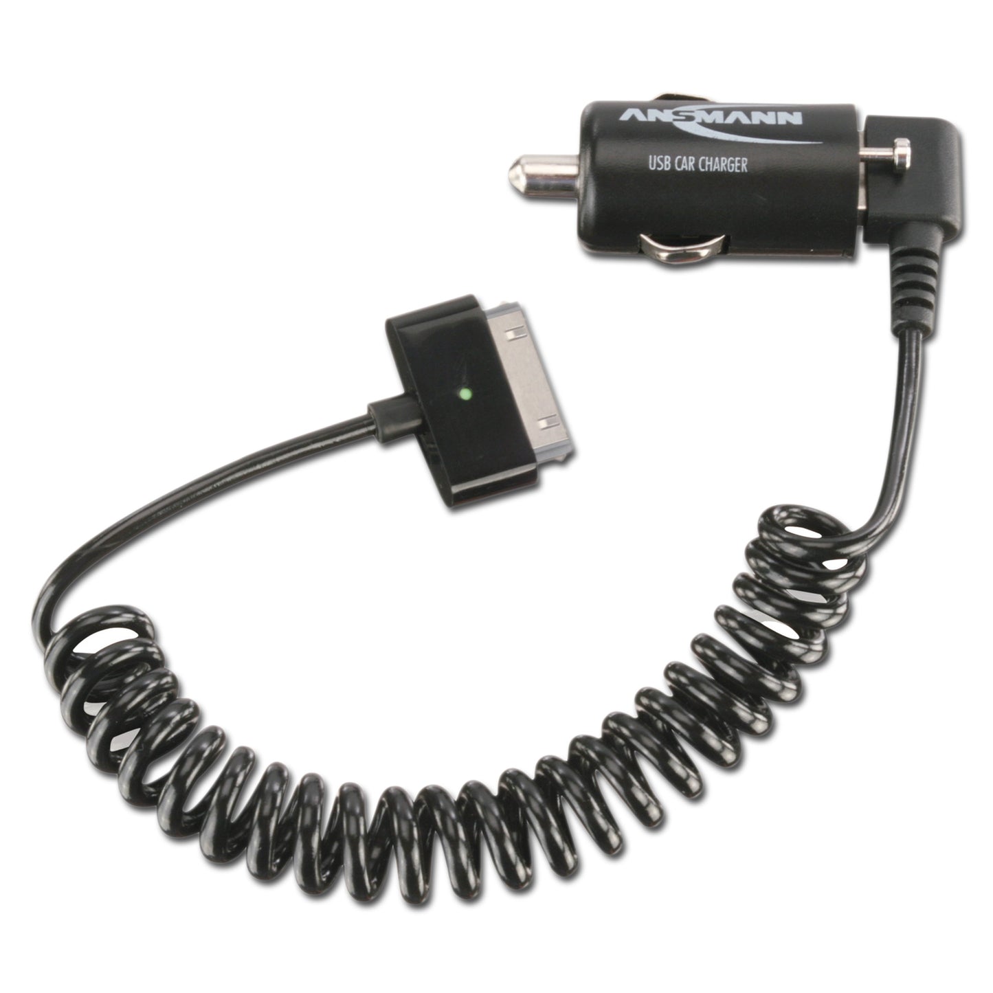 Chargeur de voiture Apple ® avec câble spiralé  2.1A