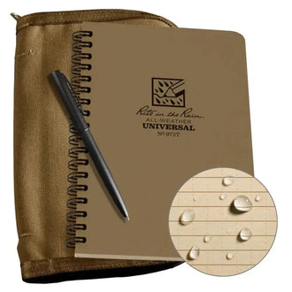 Bloc-notes à spirale set couleur tan