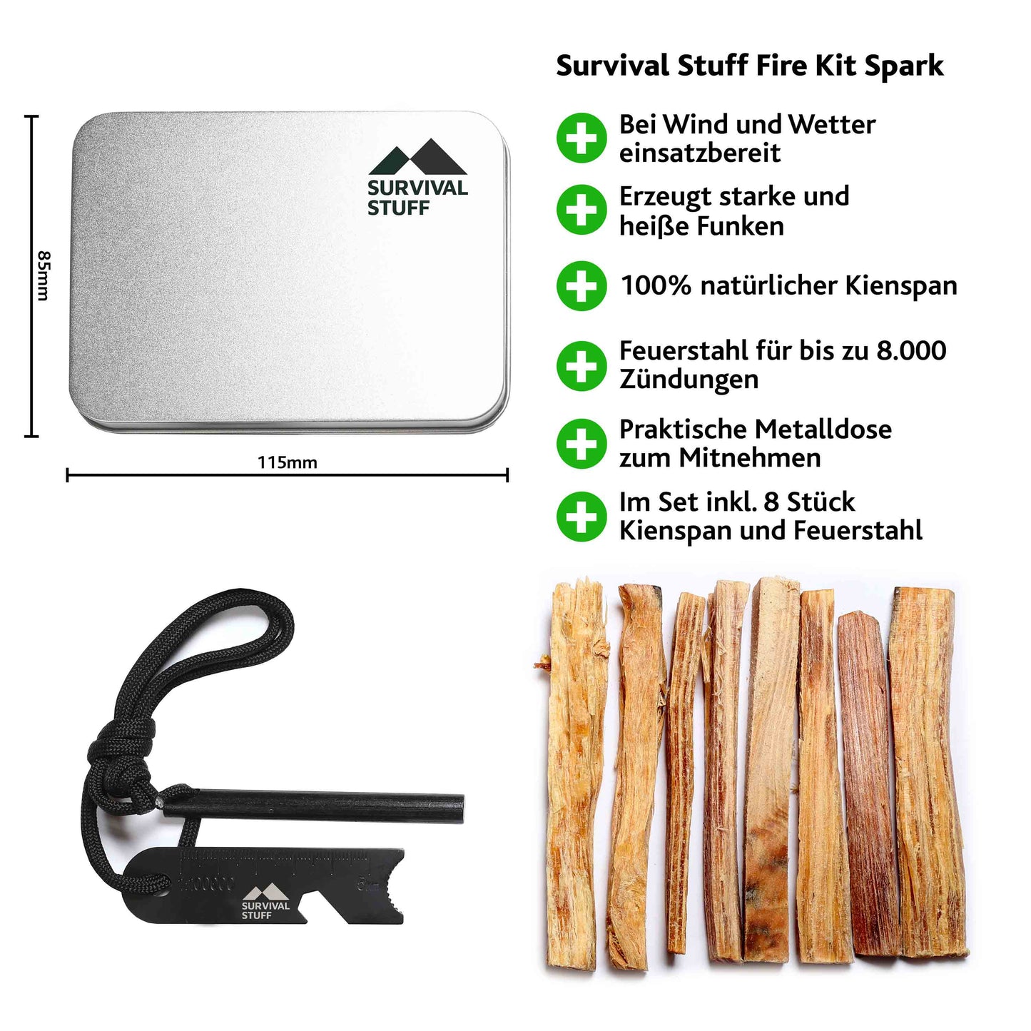 Kit allume-feu Spark argenté