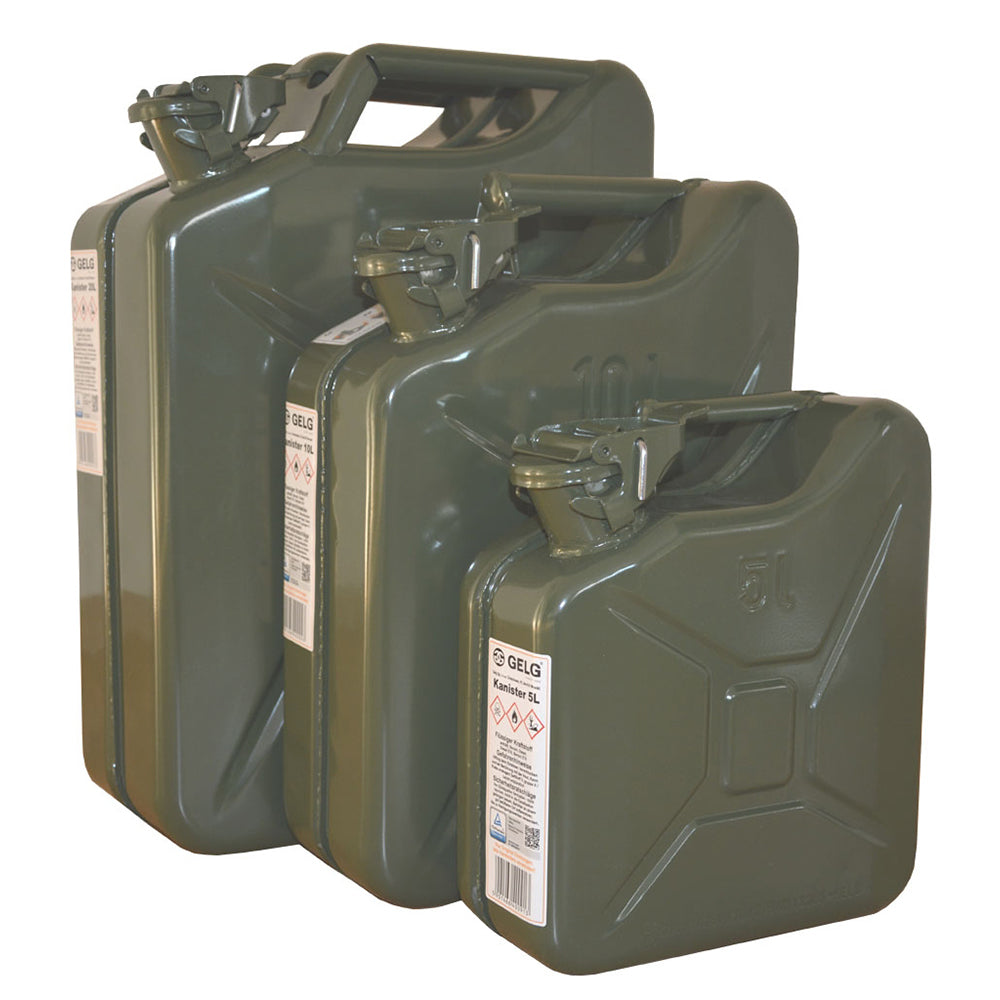 Bidon d'essence O tôle d'acier 20 litres  neuf