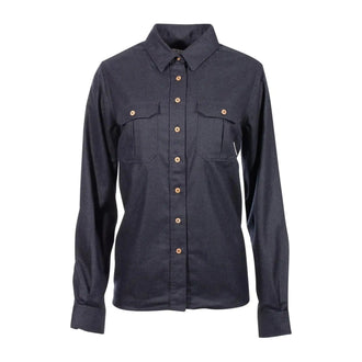 Chemise LeisureWool ReBorn dark grey melange femmes